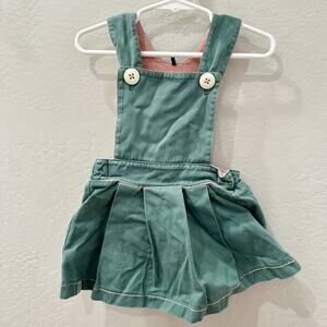 Alba of Denmark Mint Pinafore Dress